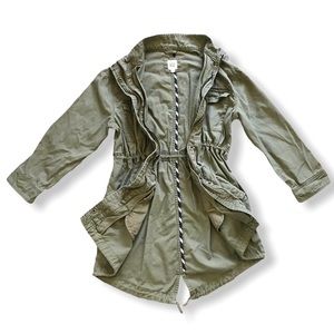 GAP | military mid length utility jacket + medium